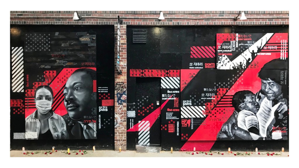 Mural from summer 2020 at Ideal Glass in NYC